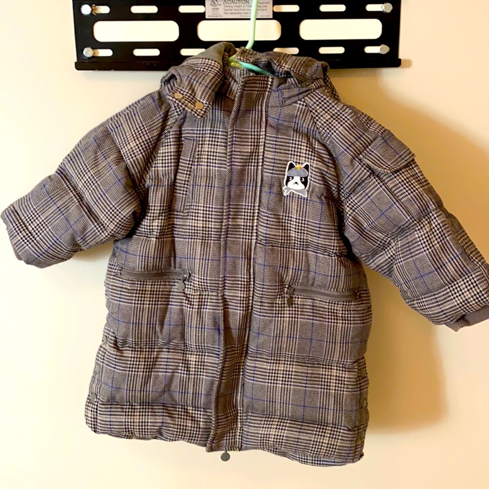 Unisex duck down winter jacket 2/3T
